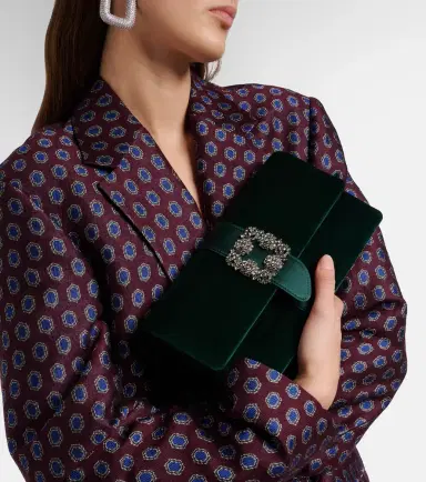 Manolo Blahnik Capri embellished velvet clutch | Thumbnail 7 Manolo Blahnik Capri embellished velvet clutch | Thumbnail 7