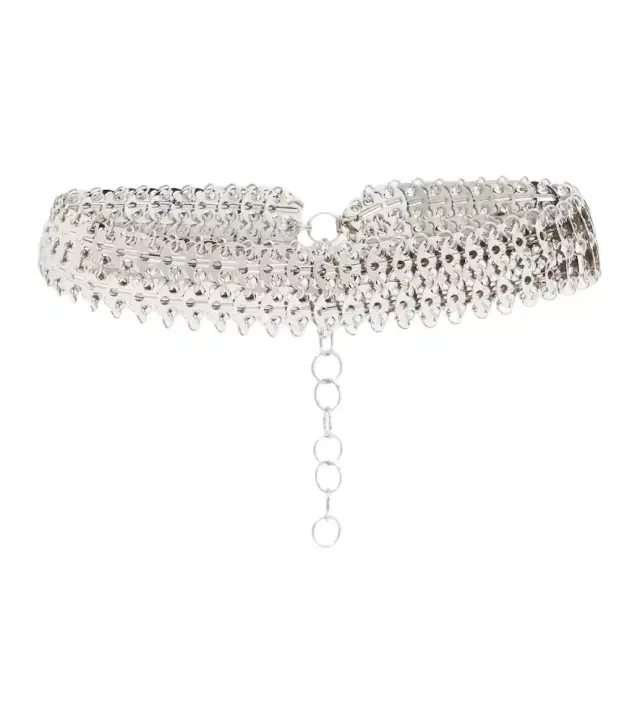 Rabanne Embellished chain belt