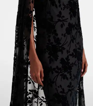 Rodarte Caped floral velvet devoré gown | Thumbnail 2 Rodarte Caped floral velvet devoré gown | Thumbnail 2