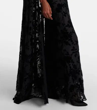 Rodarte Caped floral velvet devoré gown | Thumbnail 6 Rodarte Caped floral velvet devoré gown | Thumbnail 6