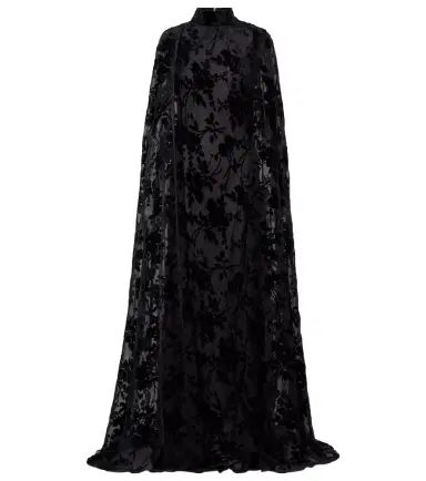 Rodarte Caped floral velvet devoré gown | Thumbnail 1 Rodarte Caped floral velvet devoré gown | Thumbnail 1