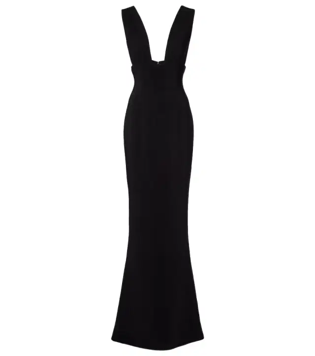 Crêpe jersey gown
