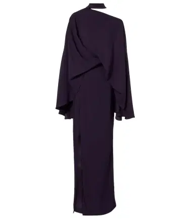 Taller Marmo Brooks scarf-detail crêpe cady gown | Thumbnail 1
