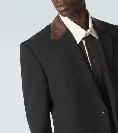 Wales Bonner Alto satin-trimmed virgin wool blazer | Thumbnail 4