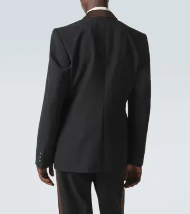 Wales Bonner Alto satin-trimmed virgin wool blazer | Thumbnail 5