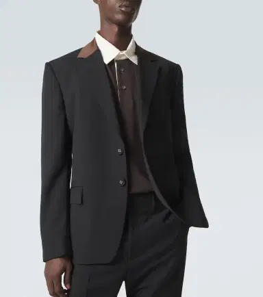Wales Bonner Alto satin-trimmed virgin wool blazer | Thumbnail 6