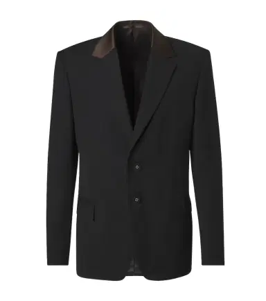 Wales Bonner Alto satin-trimmed virgin wool blazer | Thumbnail 1