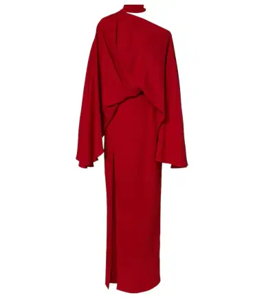 Taller Marmo Brooks scarf-detail crêpe maxi dress | Thumbnail 1 Taller Marmo Brooks scarf-detail crêpe maxi dress | Thumbnail 1