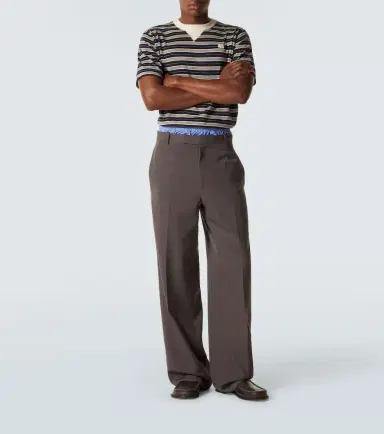 Wales Bonner Song striped wool and cotton T-shirt | Thumbnail 3