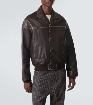 Wales Bonner Time leather jacket | Thumbnail 4 Wales Bonner Time leather jacket | Thumbnail 4