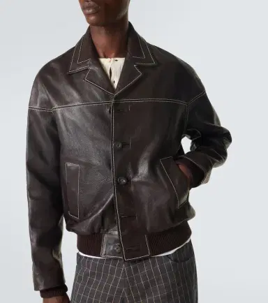 Wales Bonner Time leather jacket | Thumbnail 5 Wales Bonner Time leather jacket | Thumbnail 5
