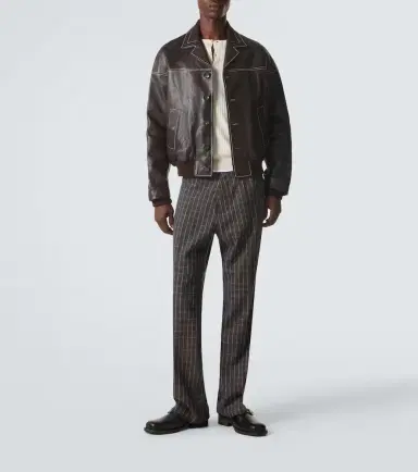 Wales Bonner Time leather jacket | Thumbnail 6 Wales Bonner Time leather jacket | Thumbnail 6