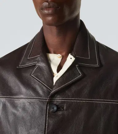 Wales Bonner Time leather jacket | Thumbnail 7 Wales Bonner Time leather jacket | Thumbnail 7