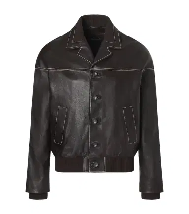 Wales Bonner Time leather jacket | Thumbnail 1 Wales Bonner Time leather jacket | Thumbnail 1