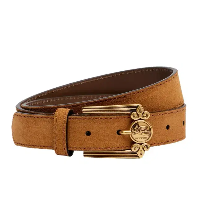 Etro Pegaso suede belt