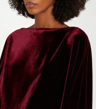 Taller Marmo Musidora draped velvet gown | Thumbnail 5