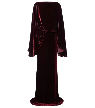 Taller Marmo Musidora draped velvet gown | Thumbnail 1