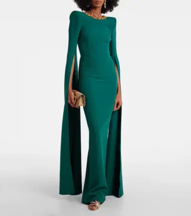 Safiyaa Embellished crêpe gown | Thumbnail 3 Safiyaa Embellished crêpe gown | Thumbnail 3