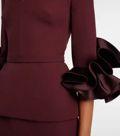 Safiyaa Clemenza crêpe gown | Thumbnail 5 Safiyaa Clemenza crêpe gown | Thumbnail 5