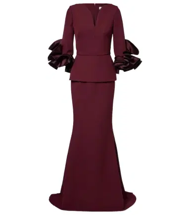 Safiyaa Clemenza crêpe gown | Thumbnail 1 Safiyaa Clemenza crêpe gown | Thumbnail 1