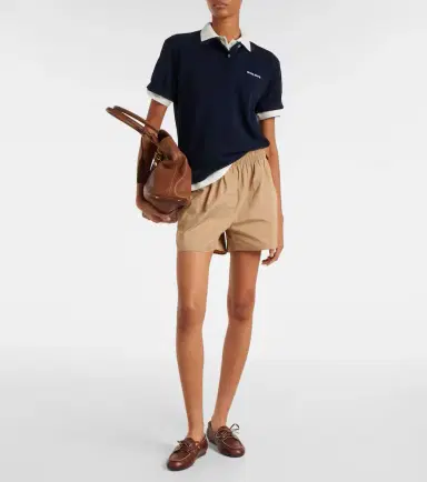 Miu Miu Logo cotton piqué polo shirt | Thumbnail 3