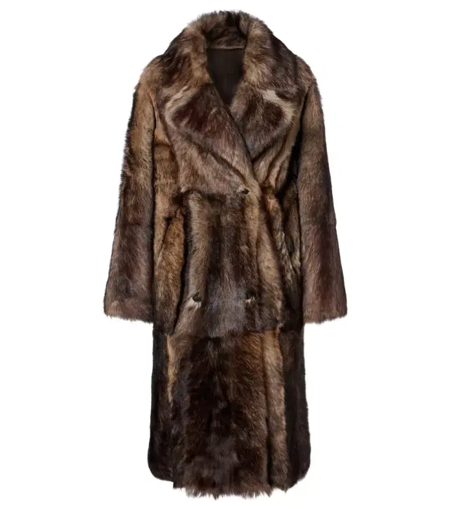 Yves Salomon Reversible shearling and leather coat