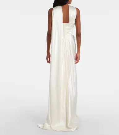 Vivienne Westwood Vixen scarf-detail draped silk-blend gown | Thumbnail 3