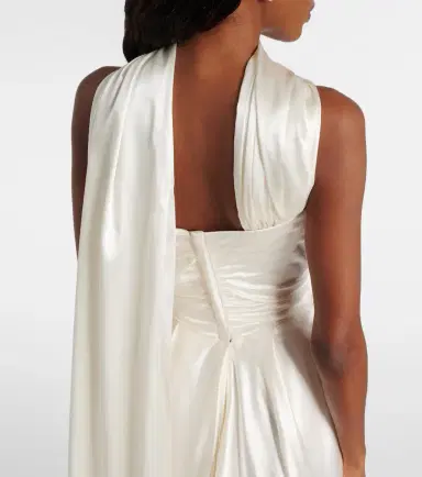 Vivienne Westwood Vixen scarf-detail draped silk-blend gown | Thumbnail 4