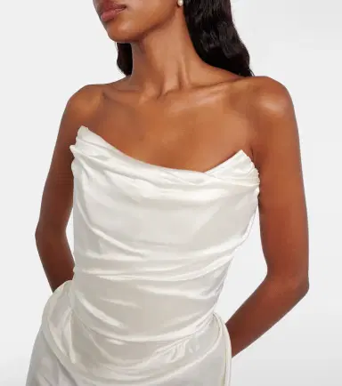Vivienne Westwood Vixen scarf-detail draped silk-blend gown | Thumbnail 5
