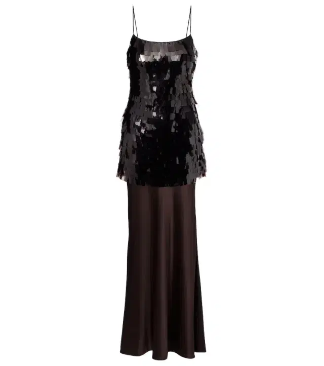 Mesa sequined satin gown