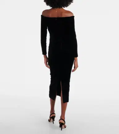 Roland Mouret Off-shoulder midi dress | Thumbnail 2