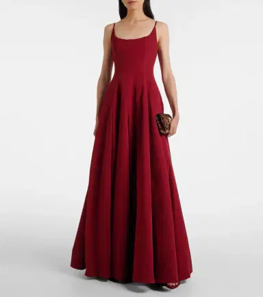 Staud Joy pleated cotton-blend gown | Thumbnail 2
