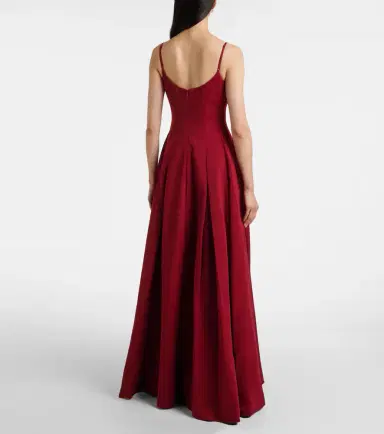 Staud Joy pleated cotton-blend gown | Thumbnail 4