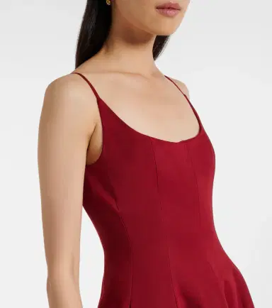 Staud Joy pleated cotton-blend gown | Thumbnail 5