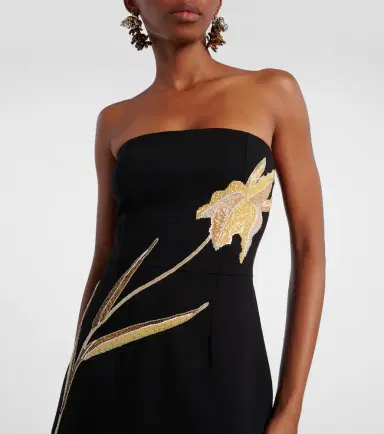 Staud Brooke embellished strapless midi dress | Thumbnail 3 Staud Brooke embellished strapless midi dress | Thumbnail 3