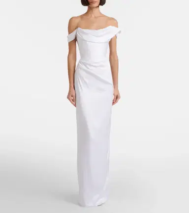 Vivienne Westwood Bridal Nova Grace satin bustier gown | Thumbnail 4