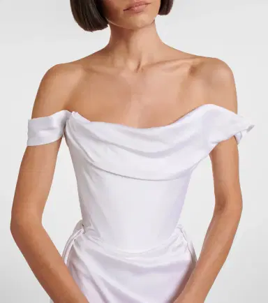 Vivienne Westwood Bridal Nova Grace satin bustier gown | Thumbnail 8