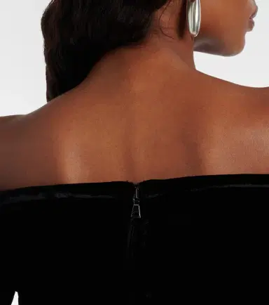 Roland Mouret Off-shoulder velvet top | Thumbnail 3 Roland Mouret Off-shoulder velvet top | Thumbnail 3