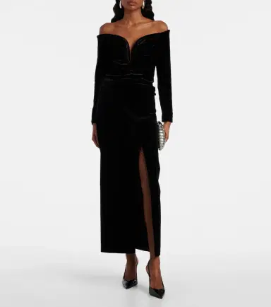 Roland Mouret Off-shoulder velvet top | Thumbnail 5 Roland Mouret Off-shoulder velvet top | Thumbnail 5