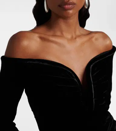 Roland Mouret Off-shoulder velvet top | Thumbnail 6 Roland Mouret Off-shoulder velvet top | Thumbnail 6