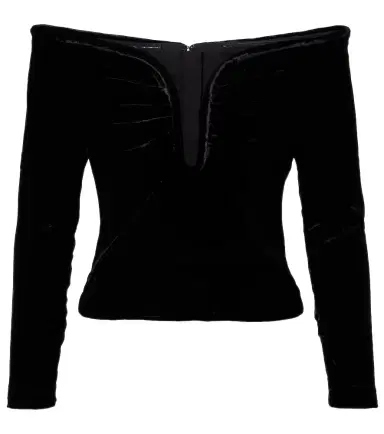 Roland Mouret Off-shoulder velvet top | Thumbnail 1 Roland Mouret Off-shoulder velvet top | Thumbnail 1