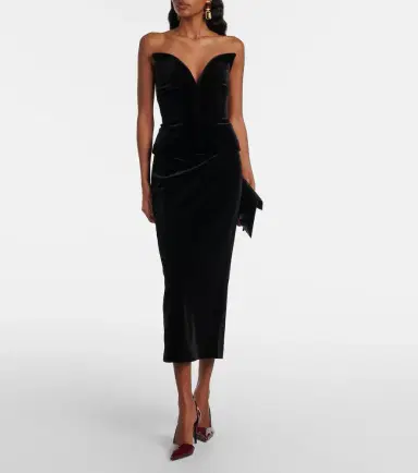 Roland Mouret Velvet midi skirt | Thumbnail 3 Roland Mouret Velvet midi skirt | Thumbnail 3