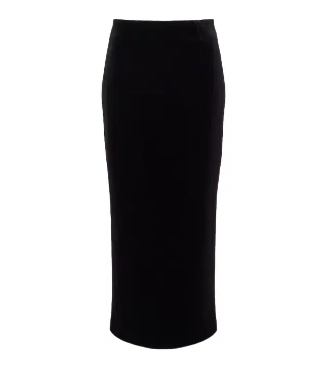 Velvet midi skirt