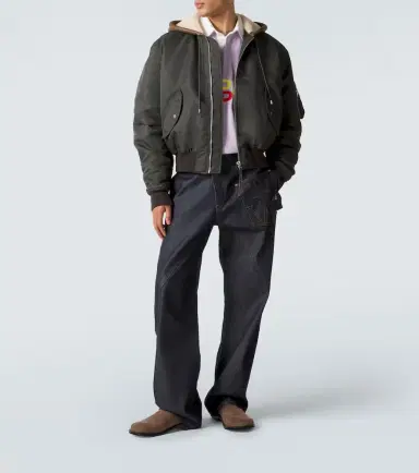JW Anderson Hooded shearling-trimmed bomber jacket | Thumbnail 5