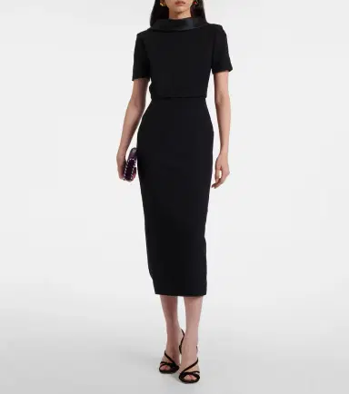 Roland Mouret Crêpe midi dress | Thumbnail 3