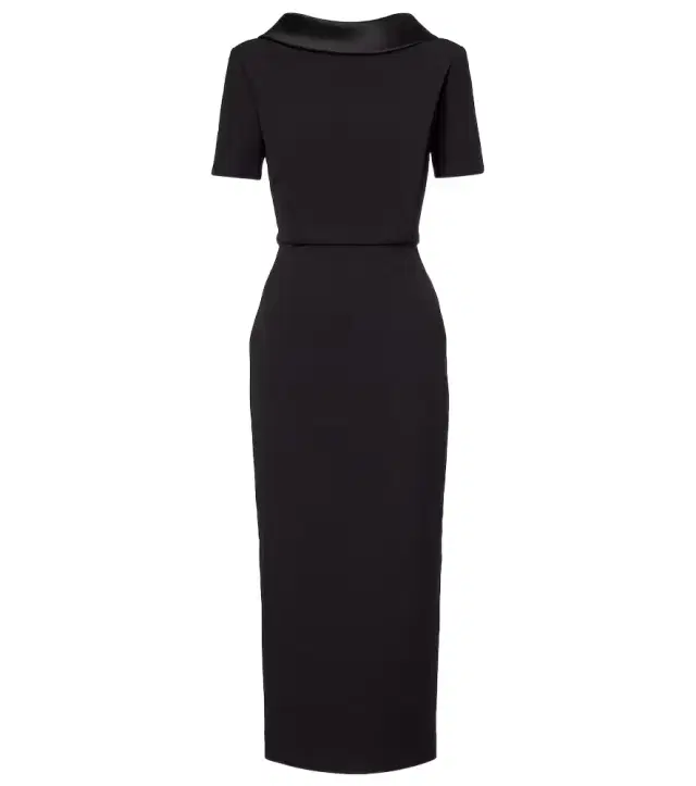 Crêpe midi dress