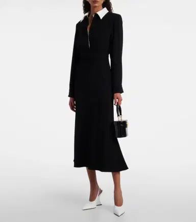 Roland Mouret Satin crêpe midi dress | Thumbnail 3