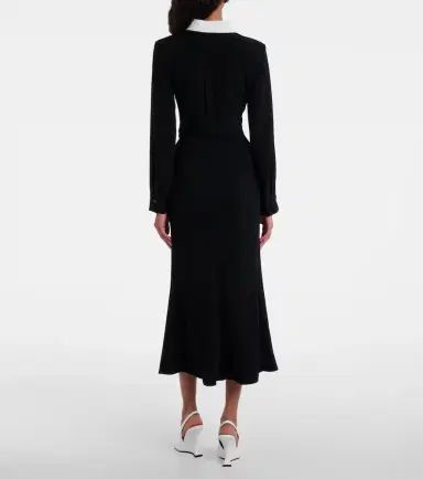 Roland Mouret Satin crêpe midi dress | Thumbnail 4