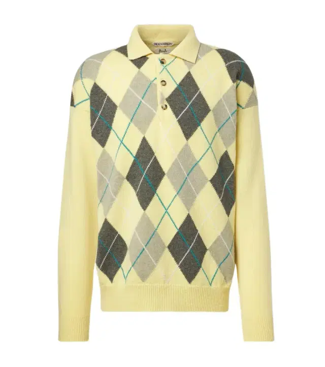 JW Anderson Argyle wool polo sweater