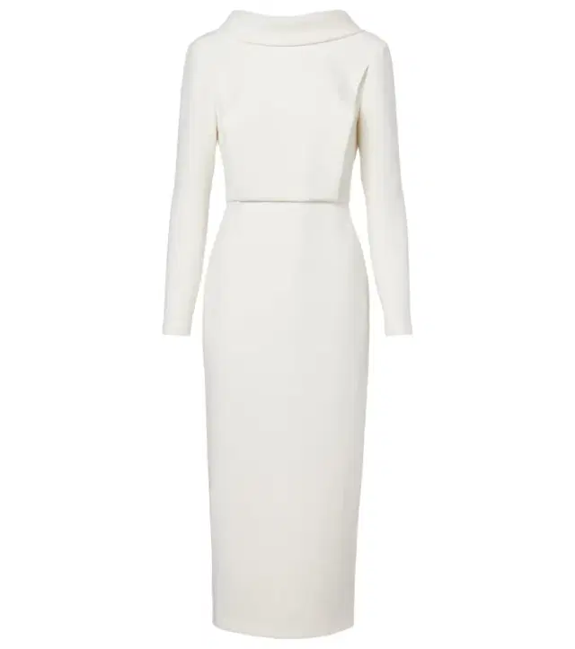 Crêpe midi dress